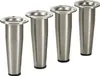 4 Stück Möbelfuß FOX-TROT Höhe 120 mm Edelstahloptik Produktbild-Vorschau 1