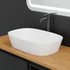 HAGO24 Waschbecken Keramik 605x380x140mm abgerundete Ecken Produktbild-Vorschau 2
