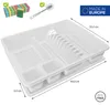 WELLGRO Abtropfgestell aus Kunststoff mit Reinigungsbürste Produktbild-Vorschau 2