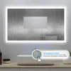 Badspiegel mit Beleuchtung 100x60cm Touch/Wandschalter Produktbild-Vorschau 3