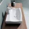 doporro Lavabo da Appoggio in Ceramica Bianco Lucido, Anteprima dell’immagine prodotto 1