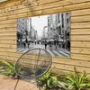 Gartenposter - 120x80 cm - Ginza im Regen Schwarz-Weiß-Foto Produktbild-Vorschau 7