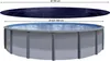 A solar cover and an above-ground pool are shown with dimensions indicated. Produktbild-Vorschau