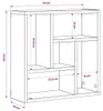 vidaXL Mensola a muro bianca 45,1x16x45,1 cm Materiale a Anteprima dell’immagine prodotto 6