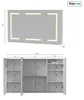 Armoire de salle de bains avec miroir - 100 x 60 cm - 3 Voir les images du produit 1