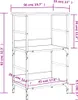 A wireframe diagram of a storage shelf with dimensions indicated by text and lines. Podgląd zdjęcia produktu
