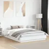 vidaXL Rám postele s LED diodami bílý 160x200 cm Náhled obrázku produktu 2