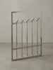 Silberne Metall-Wandgarderobe mit schlichtem Design, Produktbild-Vorschau 9