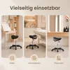SONGMICS Sattelhocker, Ergonomischer Rollhocker aus Produktbild-Vorschau 5