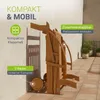 Juskys® Sonnenliege SunScape Natur, Akazie Holz mit Produktbild-Vorschau 5