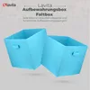 Boîte de rangement textile LAVITA turquoise 31x31x31 Voir les images du produit 2
