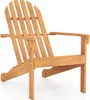Chaise Adirondack COSTWAY en bois, chaise Adirondack en Voir les images du produit 1