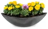Große Vintage Outdoor Pflanzschale oval 55 cm schwarz Produktbild-Vorschau 1