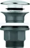 A plumbing drain assembly with a pop-up stopper. Produktbild-Vorschau