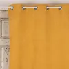 Ösengardine Cordoptik einfarbig currygelb 140x260cm Produktbild-Vorschau 5