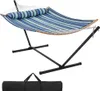 Yaheetech Hängematte Hammock mit Gestell & Kissen XXL Produktbild-Vorschau 1
