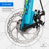 Close-up of a bicycle's disc brake system. Produktbild-Vorschau