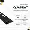Quadrat Edelstahlschiene Fliesenprofil V2A 2,5m 10mm Produktbild-Vorschau 3