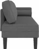 vidaXL Chaiselongue mit Kissen Dunkelgrau Stoff Produktbild-Vorschau 4