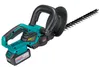 A cordless hedge trimmer with a battery pack attached, shown against a white background. Produktbild-Vorschau