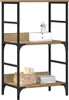 vidaXL Regał dębowy Artisan 50x33x82 cm materiał Podgląd zdjęcia produktu 3