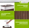 Juskys Bambus Wäschekorb Curly 72 Liter Braun — Podgląd zdjęcia produktu 3
