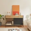TV skrinka 'Tysnes' 120x40x75 cm dub/čierna Náhľad obrázku produktu 2