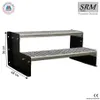 scala a 2 gradini autoportante modello 2 autoportante nero Anteprima dell’immagine prodotto 1
