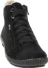 A close-up, studio shot of a black leather boot. Anteprima dell’immagine prodotto