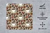 MuchoWow® Mauspad Mousepad Kaffee - Zimt - Muster 20x20 cm Produktbild-Vorschau 2
