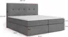 Boxspringbett 200x200cm mit Bettkasten - Bett mit Matratze Produktbild-Vorschau 4