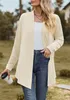 ASKSA Damen Strickjacke Kable Drapieren Lange aermel Offene Produktbild-Vorschau 2
