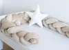 Geflochtene Bettschlange aus VELOURS SAMT Beige Produktbild-Vorschau