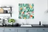 MuchoWow® Poster Sommer - Flora - Muster 75x75 cm - Wand Produktbild-Vorschau 3