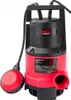A red and black submersible pump with a float switch is shown against a white background. Náhled obrázku produktu