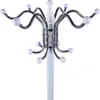 A white coat rack with multiple hooks. Náhled obrázku produktu