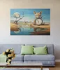 Wallario Poster - Bewacher der Zeit, Kunstdruck Größe: 100 Produktbild-Vorschau 2