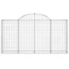 Gabionen mit Hochbogen 25Stk. 200x30x100/120cm Verzinktes Produktbild-Vorschau 4