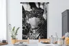 MuchoWow® Wandteppich Wandbehang Gepard mit blauem Mund und Produktbild-Vorschau 3