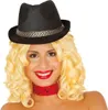 20S Gangster Retro Hut Schwarz Fedora Kostüm Klassiker Produktbild-Vorschau 3