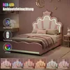 OYAJIA Kinderbett 90x200, Polsterbett für Mädchen Produktbild-Vorschau 8