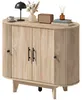 Wohnzimmer-Sideboard, ovales Aufbewahrungsm?bel mit 4 Produktbild-Vorschau 1