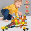 Olvy Magnetické stavební bloky Montessori hračka Náhled obrázku produktu 2