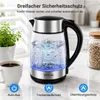 YASHE Wasserkocher Glas 1,7L 2200W mit Schnellkochfunktion Produktbild-Vorschau 4