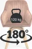 SEBA Drehstuhl Gail 180° cognac Holzfuß Buche, 2er SET Produktbild-Vorschau 10