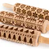 Set mit 3 Nudelhölzer mit Weihnachtsgravur von KitchenCraft Produktbild-Vorschau 2