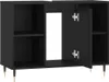 vidaXL Badschrank Schwarz 80x33x60 cm Holzwerkstoff Produktbild-Vorschau 4