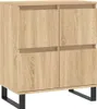 vidaXL Příborník Sonoma Dub 60x35x70 cm výrobek ze dřeva Náhled obrázku produktu 2
