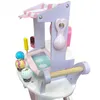 4iQ Carrello girello in legno per gelateria su ruote Anteprima dell’immagine prodotto 7