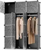 Clanmacy Armoire à vêtements DIY Armoire à chaussures avec Voir les images du produit 9